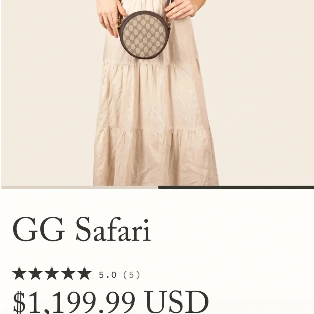 Gucci Beige and Dark Brown Crossbody Bag - Picture 2 of 7